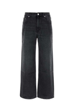 Black denim wide-leg jeans SEFR (MSS26RELAXEDBLA)