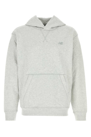 Melange light grey cotton sweatshirt NEW BALANCE (MT41534AHH)