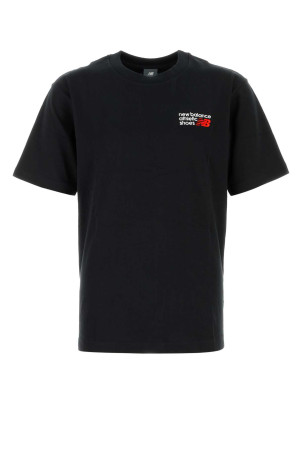 Black cotton t-shirt Black NEW BALANCE (MT41908BK)