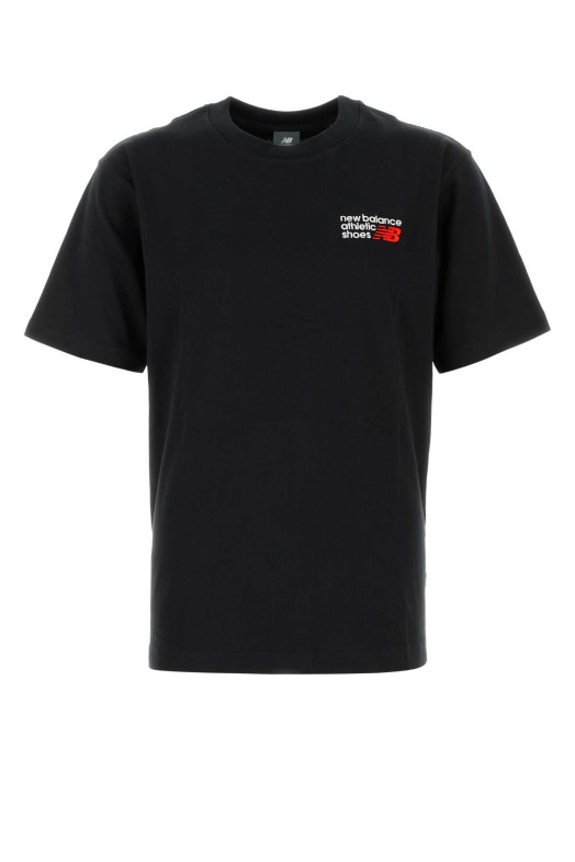 Black cotton t-shirt Black NEW BALANCE (MT41908BK)