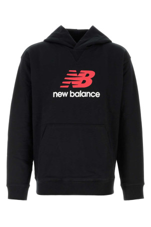 Black cotton sweatshirt Black NEW BALANCE (MT51512BK)