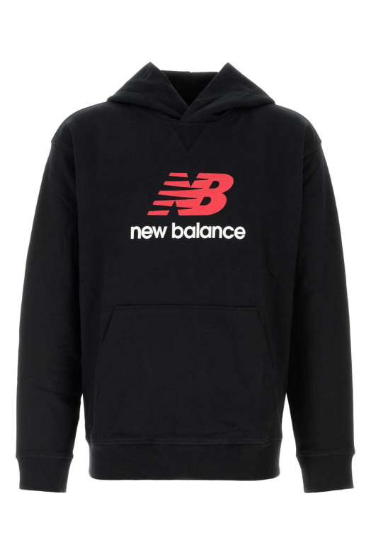 Black cotton sweatshirt Black NEW BALANCE (MT51512BK)