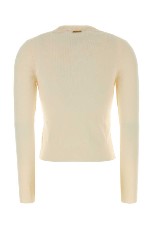 Cream stretch wool blend cardigan MICHAEL BY MICHAEL KORS (MT5617W4VR)