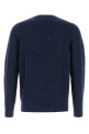 Navy blue stretch wool blend sweater FEDELI (MU006406)