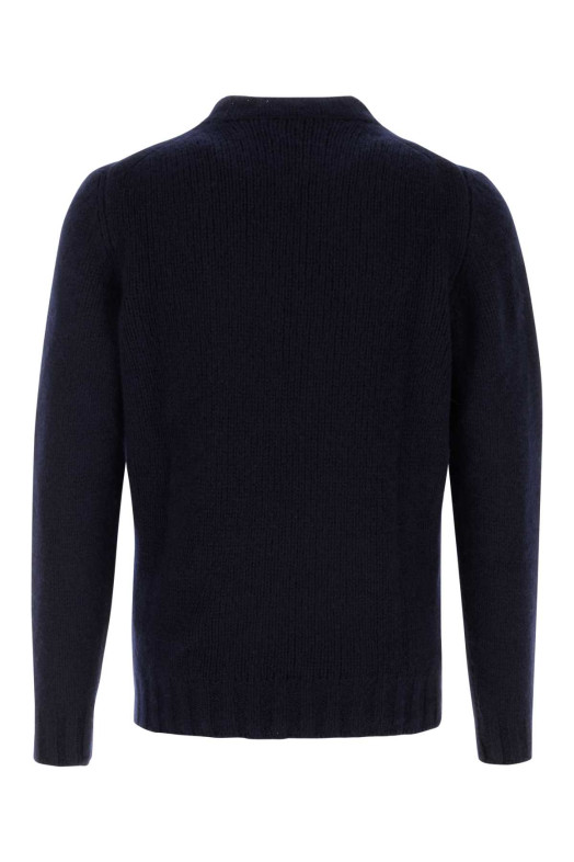 Navy blue cashmere blend sweater FEDELI (MU006411)
