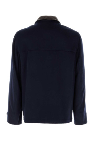 Navy blue wool jacket BRUNELLO CUCINELLI (MV4676382)
