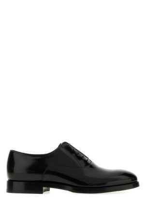 Black leather lace-up shoes BRUNELLO CUCINELLI (MZUFOXC937)