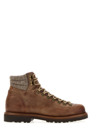 Caramel leather ankle boots BRUNELLO CUCINELLI (MZURCCS890)