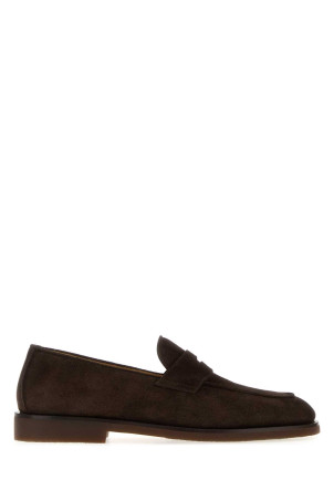 Dark brown suede loafers BRUNELLO CUCINELLI (MZUSOLE670)