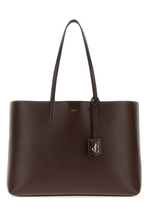 Chocolate leather Nine2Five shopping bag JIMMY CHOO (NINE2FIVEEWPKR)