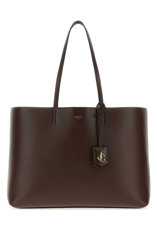 Chocolate leather Nine2Five shopping bag JIMMY CHOO (NINE2FIVEEWPKR)