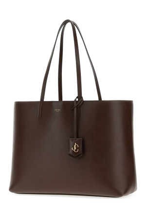 Chocolate leather Nine2Five shopping bag JIMMY CHOO (NINE2FIVEEWPKR)