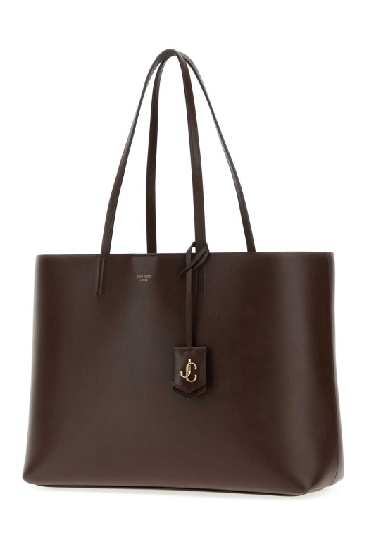 Chocolate leather Nine2Five shopping bag JIMMY CHOO (NINE2FIVEEWPKR)