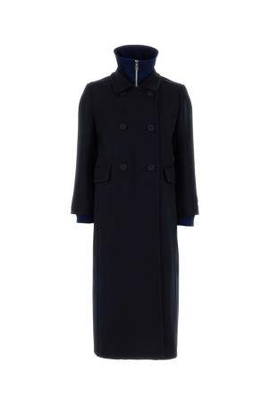 Navy blue wool coat Blue PRADA (P618TSOOO18VY)