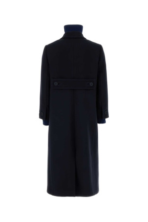 Navy blue wool coat Blue PRADA (P618TSOOO18VY)