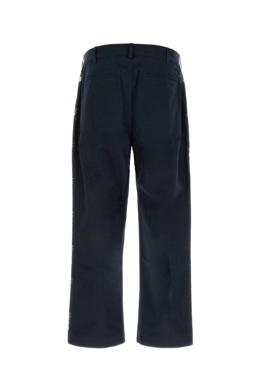 Navy blue cotton Pine pant Blue BAZISZT (PA16012)