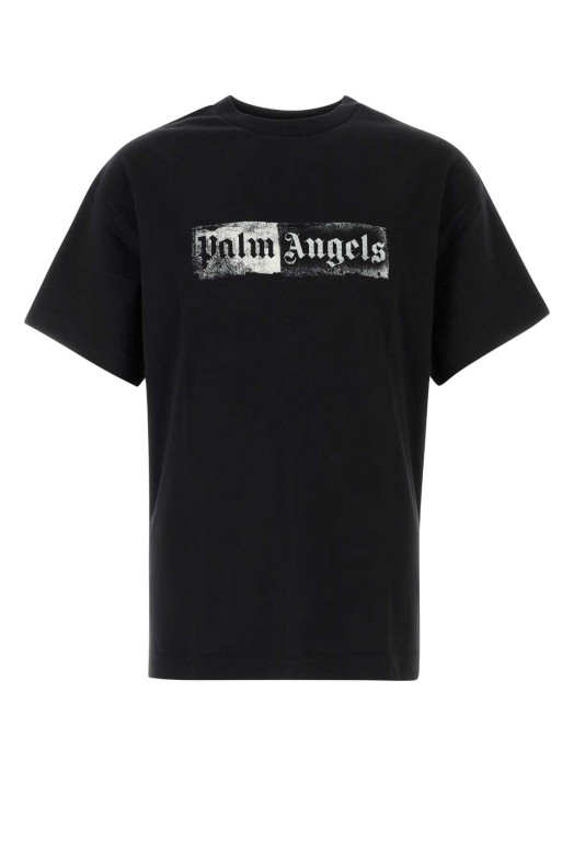 Black cotton t-shirt PALM ANGELS (PAMAA001JR005)
