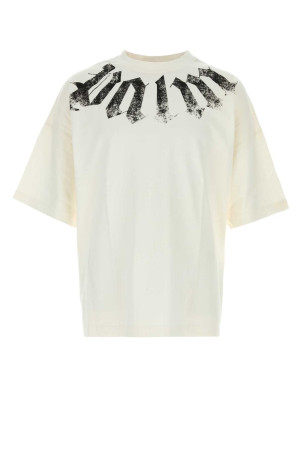 White cotton oversize t-shirt PALM ANGELS (PAMAA003JR001)