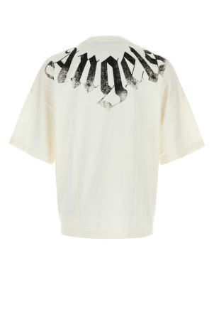 White cotton oversize t-shirt PALM ANGELS (PAMAA003JR001)