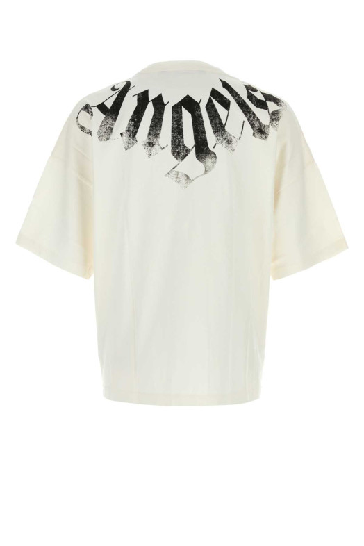 White cotton oversize t-shirt PALM ANGELS (PAMAA003JR001)