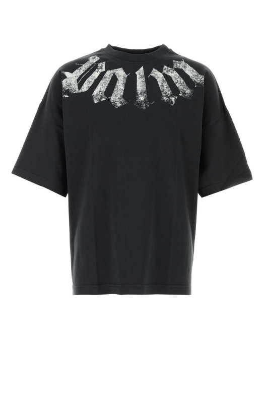 Black cotton oversize t-shirt PALM ANGELS (PAMAA003JR001)