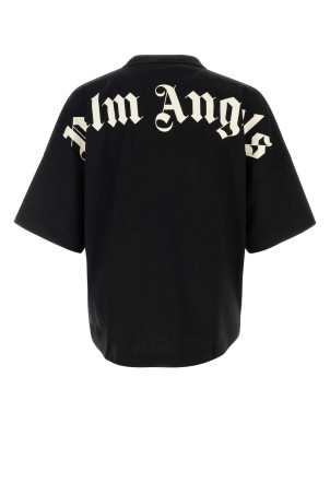 Black cotton oversize t-shirt PALM ANGELS (PAMAA005JR002)