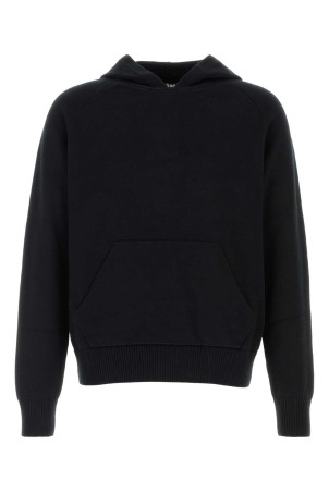 Black cotton oversize sweatshirt PALM ANGELS (PAMHU001KN001)