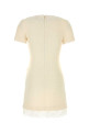 Ivory boucle mini dress Beige SELF PORTRAIT (PF26002SBC)