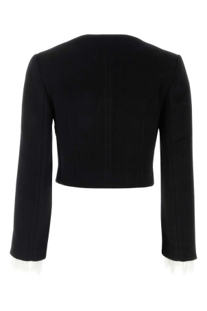 Black wool blend blazer Black SELF PORTRAIT (PF26006JB)
