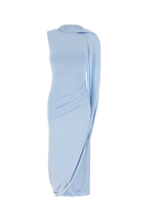 Light-blue stretch viscose dress Blue SELF PORTRAIT (PF26054XABL)