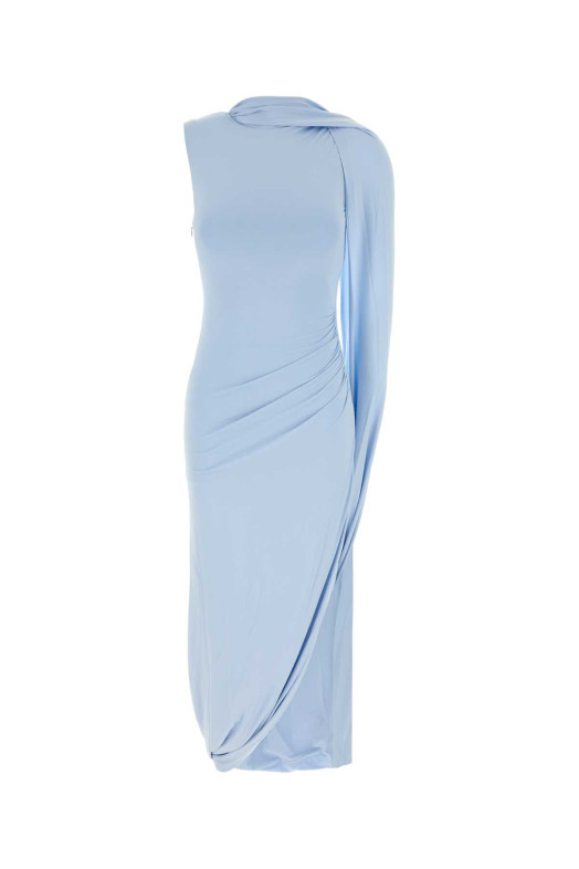 Light-blue stretch viscose dress Blue SELF PORTRAIT (PF26054XABL)