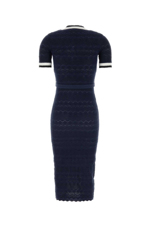 Navy blue knit dress Blue SELF PORTRAIT (PF26072MAN)
