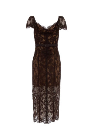 Brown lace dress Brown SELF PORTRAIT (PF26099MABR)