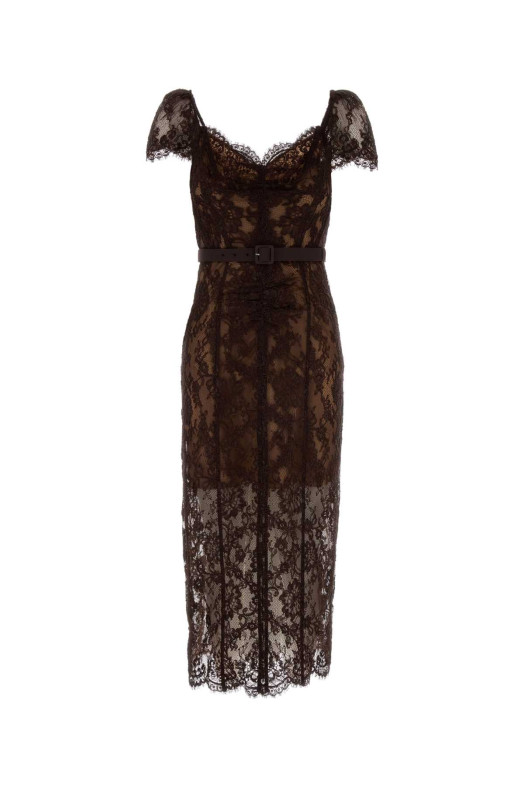 Brown lace dress Brown SELF PORTRAIT (PF26099MABR)