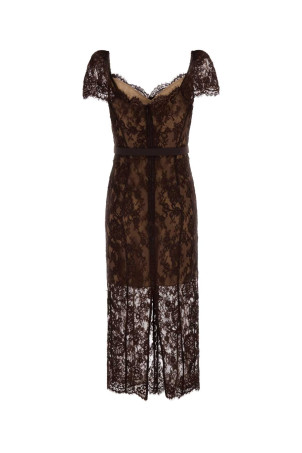 Brown lace dress Brown SELF PORTRAIT (PF26099MABR)