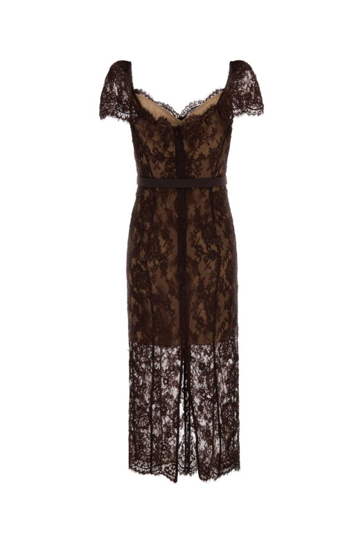 Brown lace dress Brown SELF PORTRAIT (PF26099MABR)