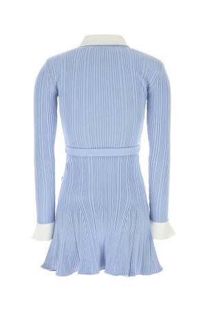 Powder blue knit mini dress Blue SELF PORTRAIT (PF26131SBL)