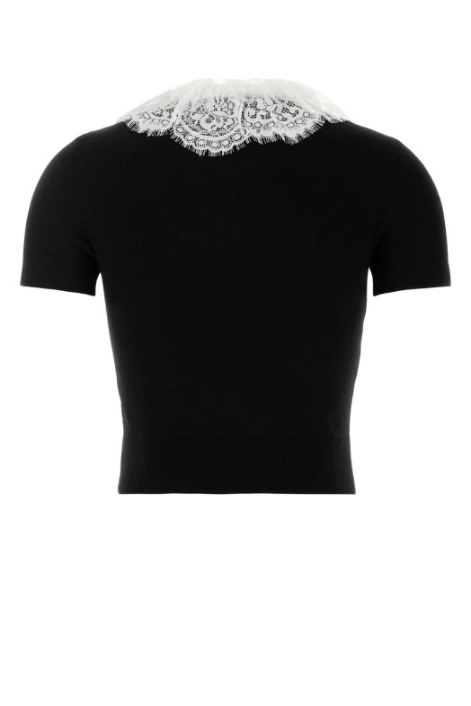 Black wool top Black SELF PORTRAIT (PF26134TB)