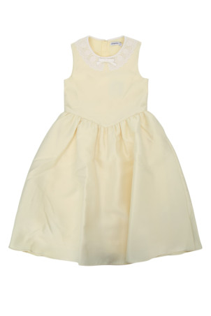 YELLOW TAFFETA LACE DRESS Yellow SELF PORTRAIT KIDS (PF26734MY)