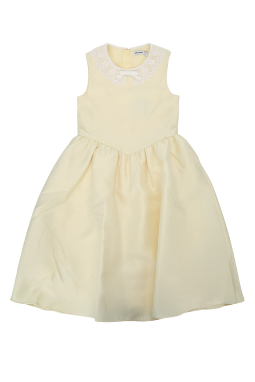 YELLOW TAFFETA LACE DRESS Yellow SELF PORTRAIT KIDS (PF26734MY)