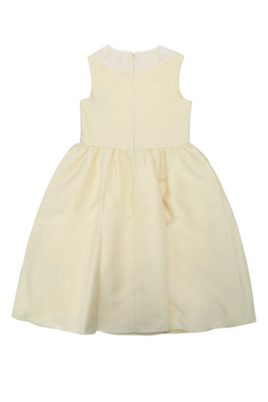 YELLOW TAFFETA LACE DRESS Yellow SELF PORTRAIT KIDS (PF26734MY)