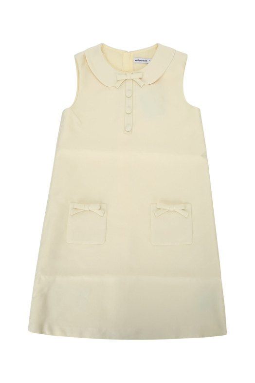 YELLOW TAFFETA SHIFT DRESS Yellow SELF PORTRAIT KIDS (PF26735SY)