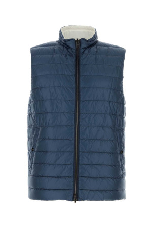 Blue nylon reversible down jacket HERNO (PI001320U12020Z)