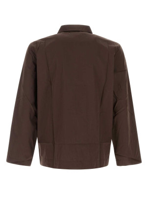 Brown poplin shirt TEKLA (POPLINPYJAMASSHIRT)