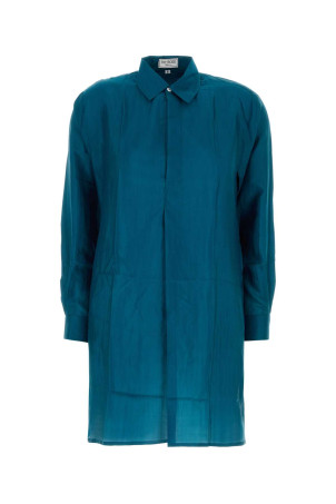 Teal green silk shirt dress THE ROSE IBIZA (REYNALSHIRT)