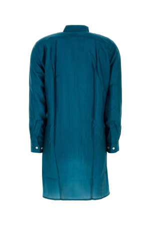 Teal green silk shirt dress THE ROSE IBIZA (REYNALSHIRT)