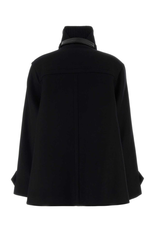 Black wool coat LANVIN (RWCO00224724A26)