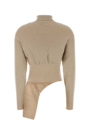 Sand wool blend sweater LANVIN (RWPO0004K065H25)