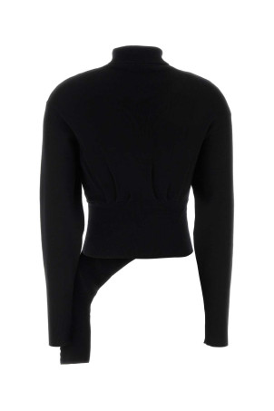 Black wool blend sweater LANVIN (RWPO0004K065H25)