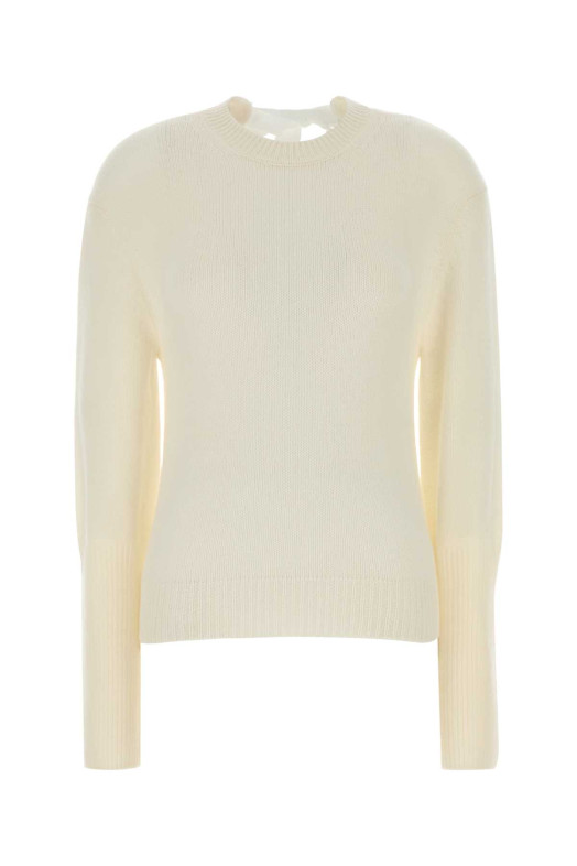 Ivory cashmere blend sweater LANVIN (RWPO0016K113A26)